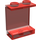 LEGO Rouge transparent Panneau 1 x 2 x 2 sans supports latéraux, tenons pleins (4864)