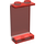 LEGO Transparant Rood Paneel 1 x 2 x 3 zonder zijsteunen, volle noppen (2362 / 30009)