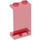 LEGO Transparentes Rot Panel 1 x 2 x 3 ohne seitliche Stützen, solide Bolzen (2362 / 30009)