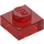 LEGO Transparent Red Plate 1 x 1 (3024 / 30008)