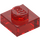 LEGO Transparent Red Plate 1 x 1 (3024 / 30008)