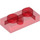LEGO Transparent Red Plate 1 x 2 (3023 / 28653)
