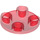 LEGO Transparent Red Plate 2 x 2 Round with Rounded Bottom (28558 / 54196)