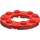 LEGO Rouge transparent assiette 4 x 4 Rond avec Coupé (11833 / 28620)