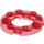 LEGO Transparent Red Plate 4 x 4 Round with Cutout (11833 / 28620)