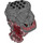 LEGO Transparent Red Rock Monster Body (85049)