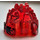 LEGO Transparent Red Rock Monster Head with Spikes (87780)