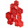 LEGO Transparant Rood Schild (98566)