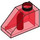 LEGO Rouge transparent Pente 1 x 2 (45°) (3040 / 6270)