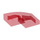 LEGO Rouge transparent Pente 1 x 2 Incurvé (3593 / 11477)