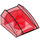 LEGO Rouge transparent Pente 1 x 2 x 2 Incurvé (28659 / 30602)