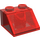LEGO Transparant Rood Helling 2 x 2 (45°) (3039 / 6227)