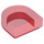 LEGO Rouge transparent Tuile 1 x 1 Demi Oval (24246 / 35399)