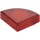 LEGO Transparent Red Tile 1 x 1 Quarter Circle (25269 / 84411)