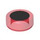 LEGO Rouge transparent Tuile 1 x 1 Rond avec Noir Cercle (35380 / 104631)