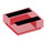 LEGO Rouge transparent Tuile 1 x 1 avec Noir Lines avec rainure (3070 / 100919)