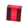 LEGO Transparant Rood Tegel 1 x 1 met Zwart Lines met groef (3070 / 100919)