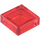 LEGO Transparent Red Tile 1 x 1 with Groove (3070 / 30039)