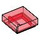 LEGO Transparent Red Tile 1 x 1 with Groove (3070 / 30039)