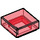 LEGO Rouge transparent Tuile 1 x 1 avec rainure (3070 / 30039)