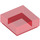 LEGO Rouge transparent Tuile 1 x 1 avec rainure (3070 / 30039)
