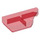LEGO Transparent Red Tile 1 x 2 45° Angled Cut Right (5092)