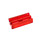 LEGO Transparentes Rot Fliese 1 x 2 Gitter (mit Unterrohr) (2412 / 30244)