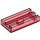 LEGO Transparent Red Tile 1 x 2 Grille (with Bottom Groove) (2412 / 30244)