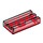 LEGO Transparentes Rot Fliese 1 x 2 Gitter (mit Bottom Groove) (2412 / 30244)