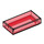 LEGO Transparent Red Tile 1 x 2 with Groove (30070 / 35386)