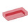 LEGO Rouge transparent Tuile 1 x 2 avec rainure (3069 / 30070)