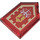 LEGO Transparent Red Tile 2 x 3 Pentagonal with Commanding Shout Power Shield (22385 / 29072)