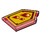 LEGO Transparentes Rot Fliese 2 x 3 Pentagonal mit Incinerate Power Schild (22385 / 24594)