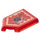 LEGO Rouge transparent Tuile 2 x 3 Pentagonal avec Wrecking Balle Power Bouclier (22385 / 29073)