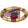 LEGO Transparant rood Treasure Ring met Gold Bands en Haai (88050)