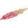 LEGO Transparent Red Weapon / Flame with Marbled Yellow Tip (64297 / 88506)