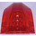 LEGO Transparentes Rot Keil 6 x 8 x 2 Verdreifachen Invertiert (41761 / 42021)