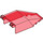 LEGO Transparent Red Windscreen 4 x 7 x 1.6 (30372 / 54695)