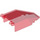 LEGO Transparent Red Windscreen 4 x 7 x 1.6 (30372 / 54695)