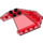 LEGO Transparent Red Windscreen 6 x 6 x 2 (35331 / 87606)