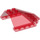LEGO Transparent Red Windscreen 6 x 6 x 2 (35331 / 87606)