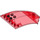 LEGO Transparentes Rot Windschutzscheibe 6 x 8 x 2 Gebogen (40995 / 41751)