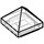 LEGO Transparent Pente 1 x 1 x 0.7 Pyramide (22388 / 35344)
