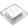 LEGO Transparant Helling 1 x 1 x 0.7 Piramide (22388 / 35344)