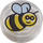 LEGO Transparent Tuile 1 x 1 Rond avec Bee (35380 / 79139)
