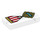 LEGO Trasparente Piastrella 1 x 2 con Gold Croce Medal con Rosso e Bianco Ribbon con scanalatura (3069 / 49368)