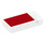 LEGO Transparent Tuile 1 x 2 avec rouge Rectangle avec rainure (3069 / 78286)