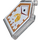 LEGO Transparent Tile 2 x 3 Pentagonal with Chicken Power Power Shield (22385 / 24579)