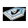 LEGO Transparent Fliese 2 x 3 Pentagonal mit Ice Drachen Power Schild (22385 / 25185)
