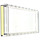 LEGO Transparent Pare-brise 1 x 10 x 4 avec Bright Lumière Jaune Rayures Autocollant (65735)